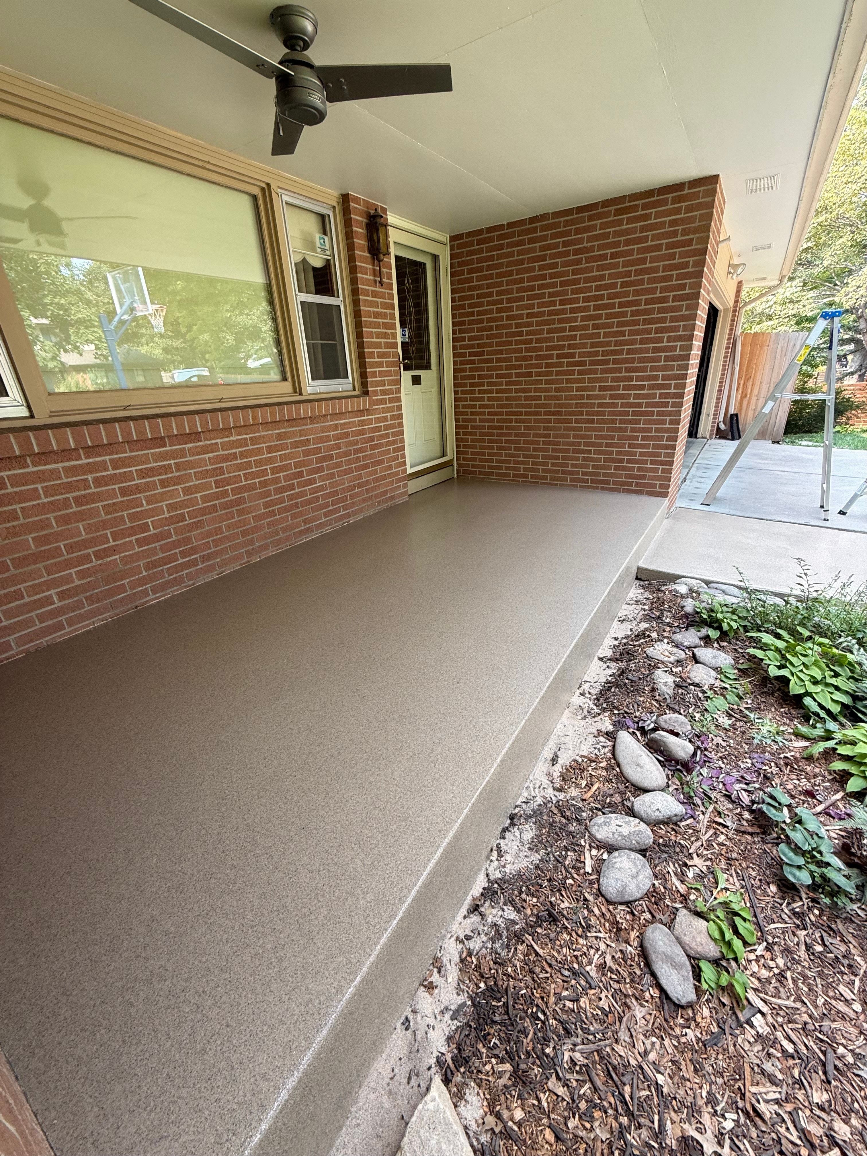 Front Porch Patio Double Broadcast Quartz by Goat Coatings
