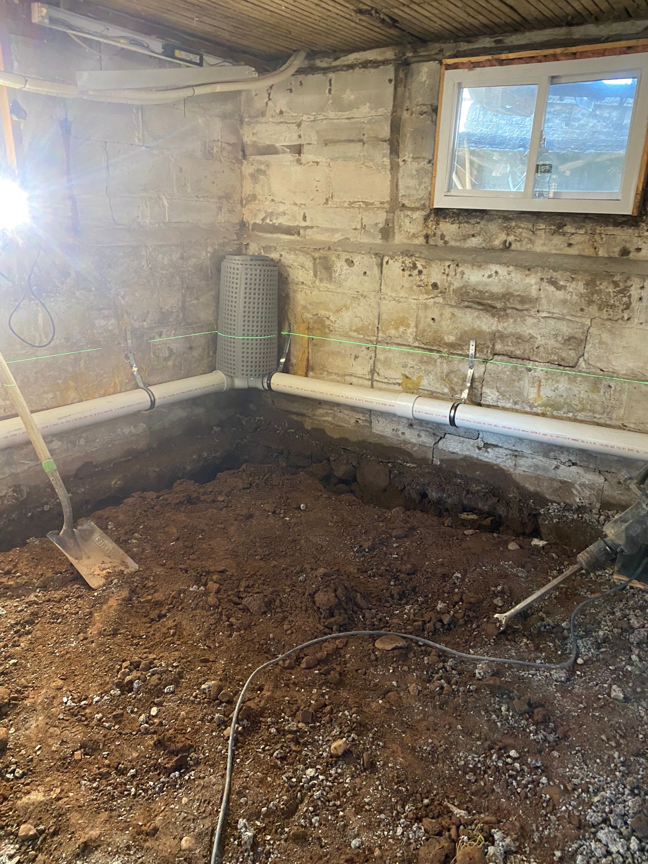 Interior French Drain, Lally Column Replacement & Concrete Floor Replacement in South Orange, NJ by Pure Service Pro, LLC
