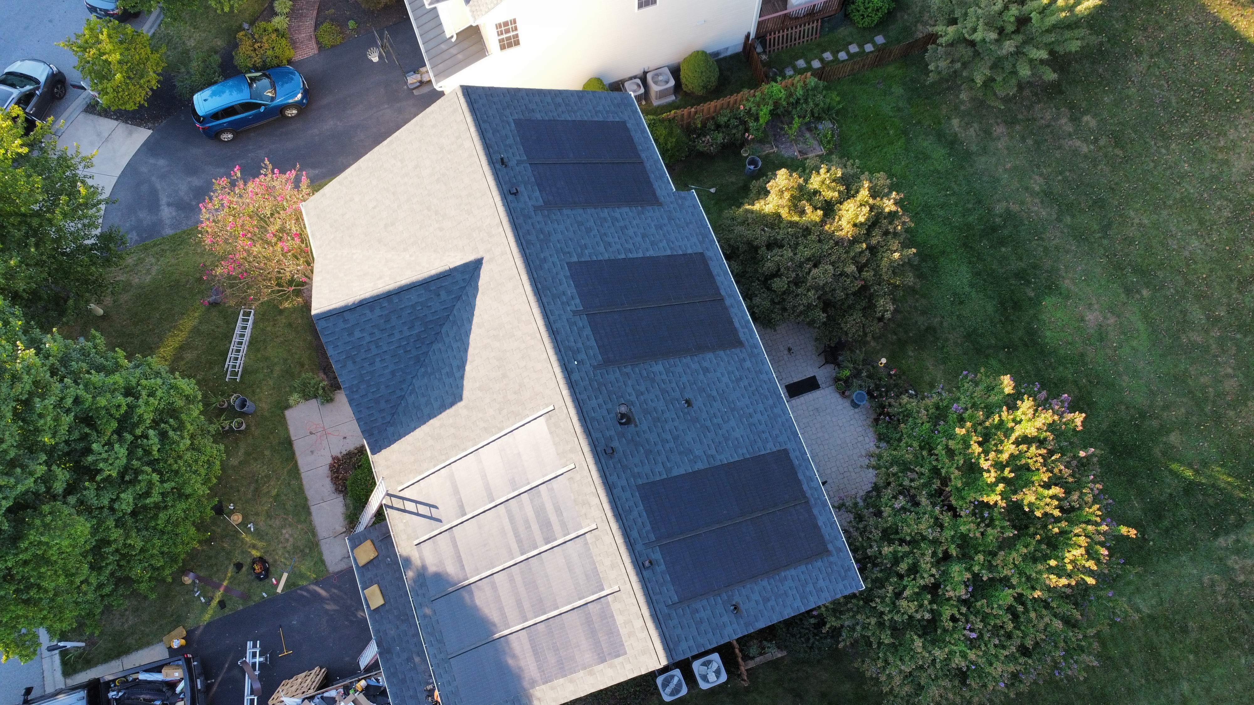 GAF Timberline Solar Roof Ellicott City, MD by American Home Contractors
