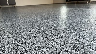 Garage Floor using Domino