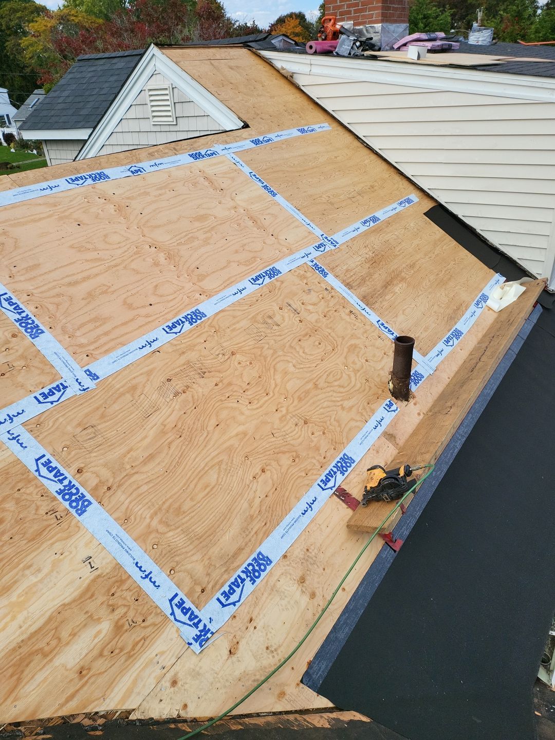 Residential Roofing Installation using Owens Corning Duration Onyx Black by A Plus Exterior