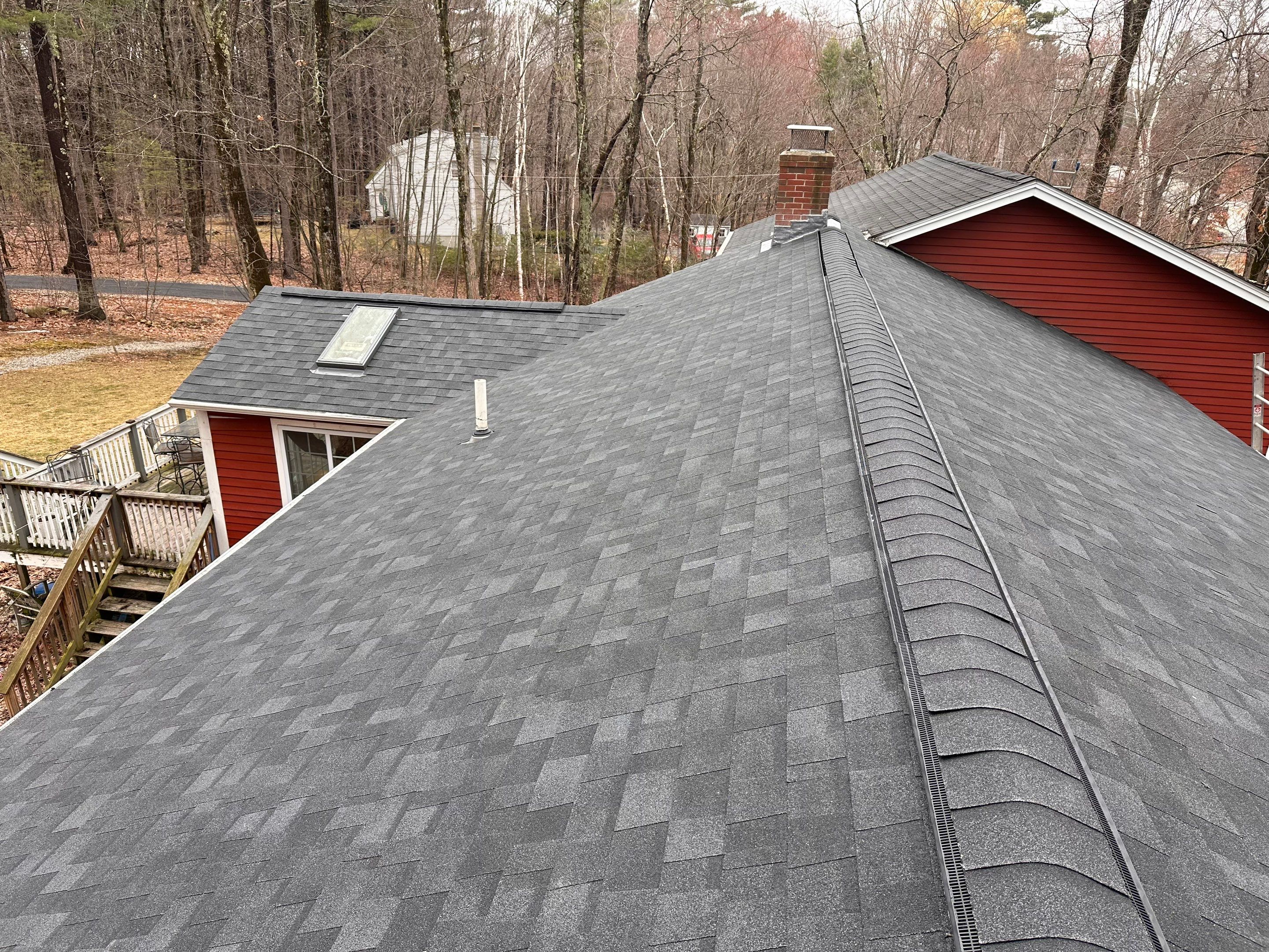 Derry New Hampshire Roof Install by Tall pine roofing