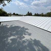 24ga 1.5" Mechanical Seam Regal White  by Total Roofing System The Metal Roof Experts