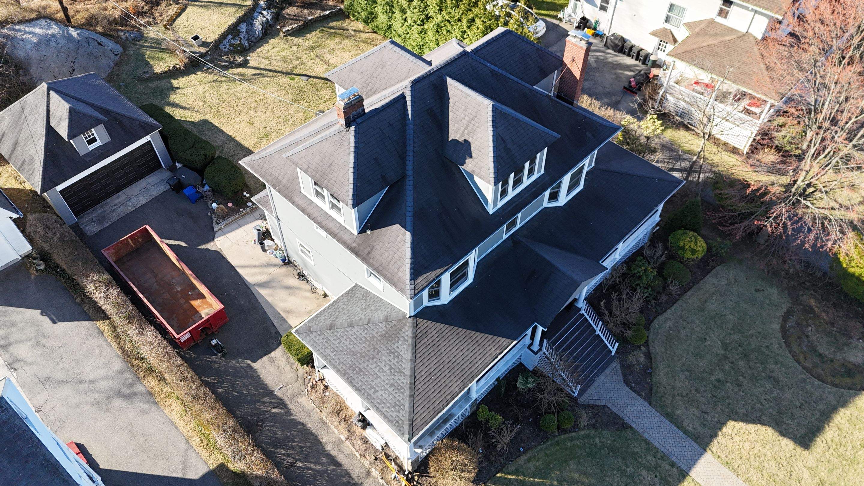 Project in New Rochelle by The Energy Efficient Roofer & George's Seamless Gutters