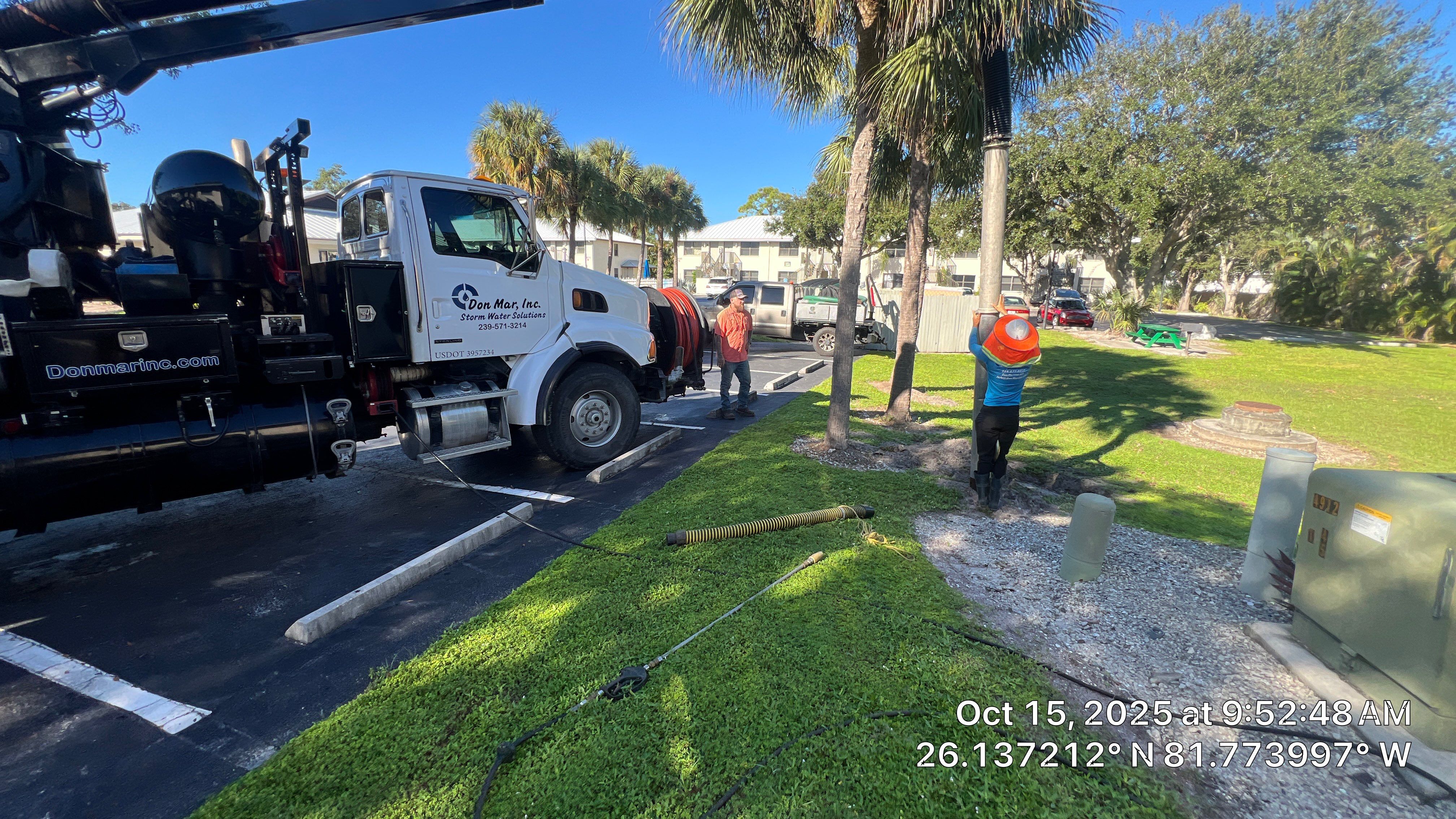 Naples Apartment Complex Culvert Cleaning by Don Mar, Inc. Storm Water Solutions