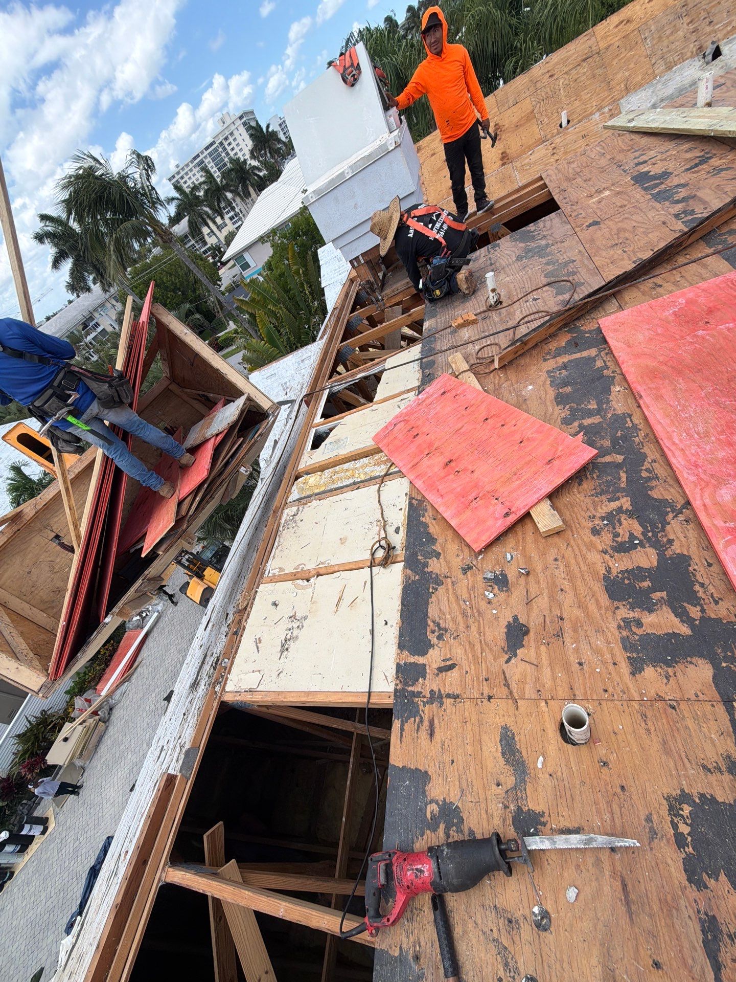 Delray Beach Tile Roof Replacement with Hurricane Strap Reinforcement by Aastro Roofing