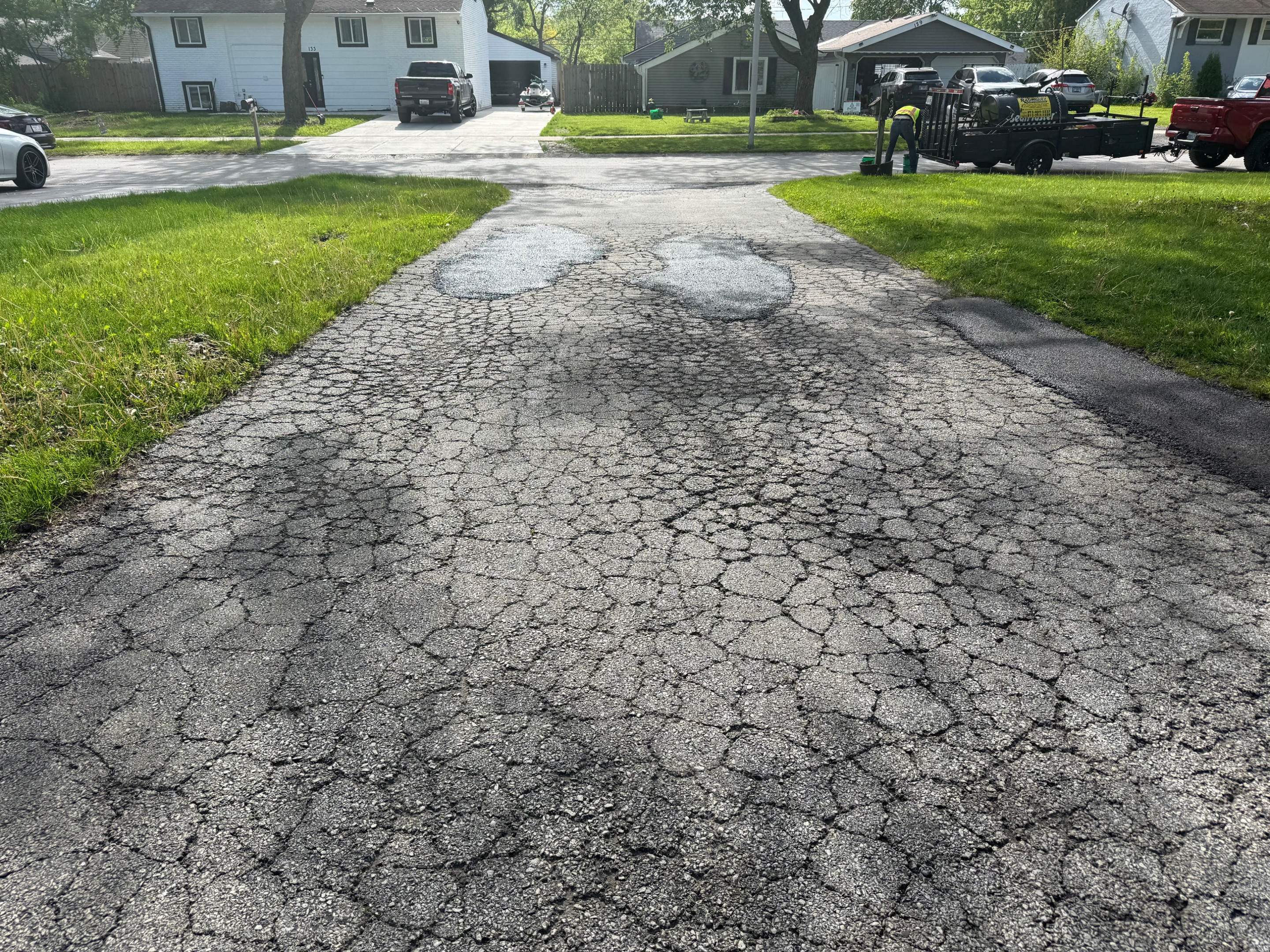 Temporary Asphalt Repair & Sealcoating by PaveRight Concrete&Asphalt LLC
