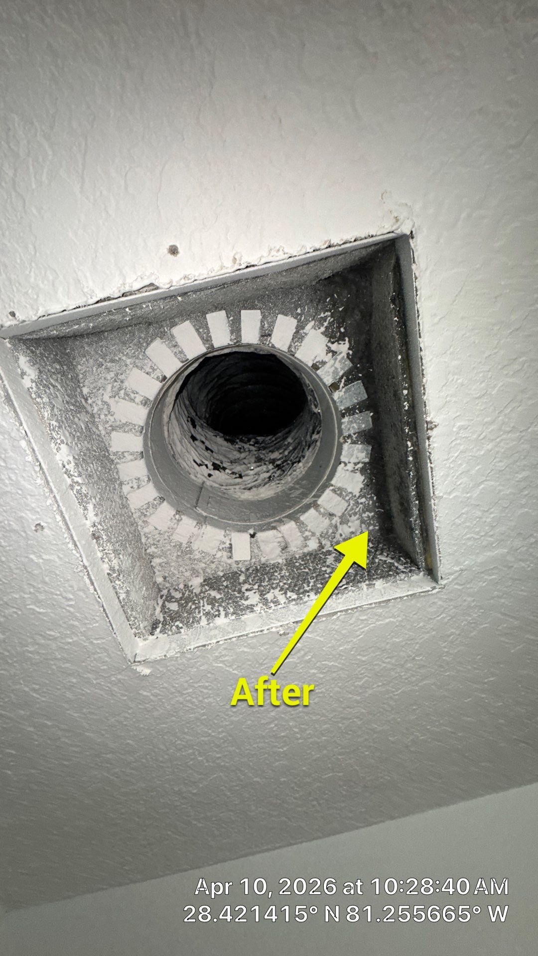 Air Duct Bath Fan Exhaust Cleaning in Orlando by Hygienic Air, Inc