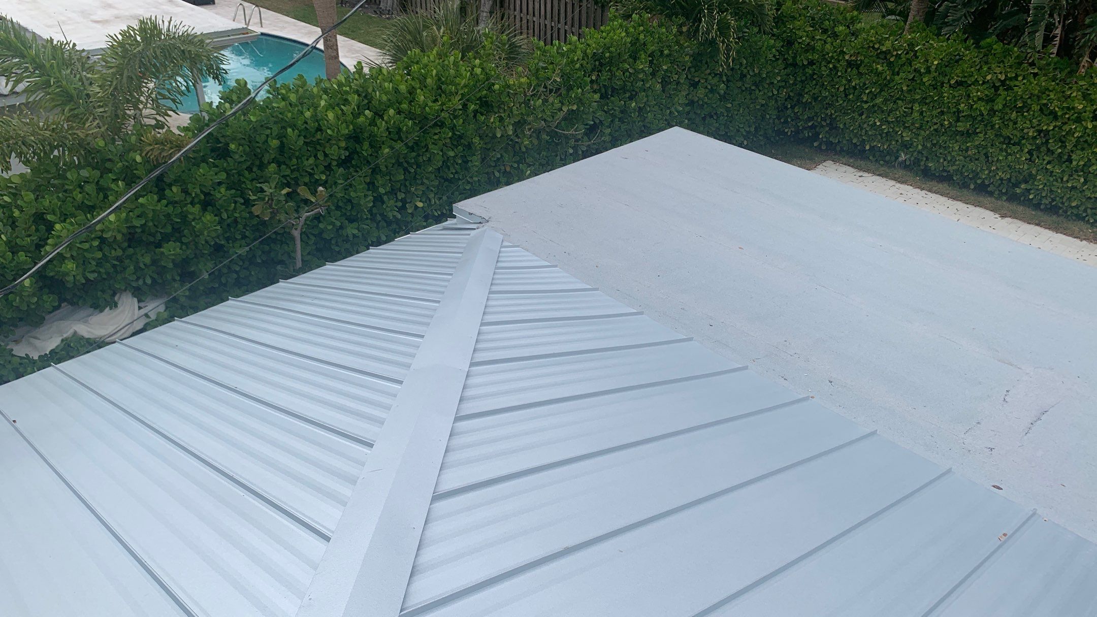 Residential Roofing Installation using 1" Nail strip metal roof by BLUES BROTHERS ROOFING