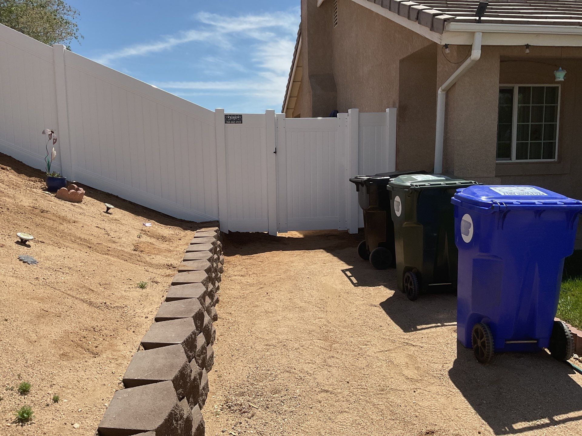 Fence Installation using Vinyl by Fence Guys Inc. 