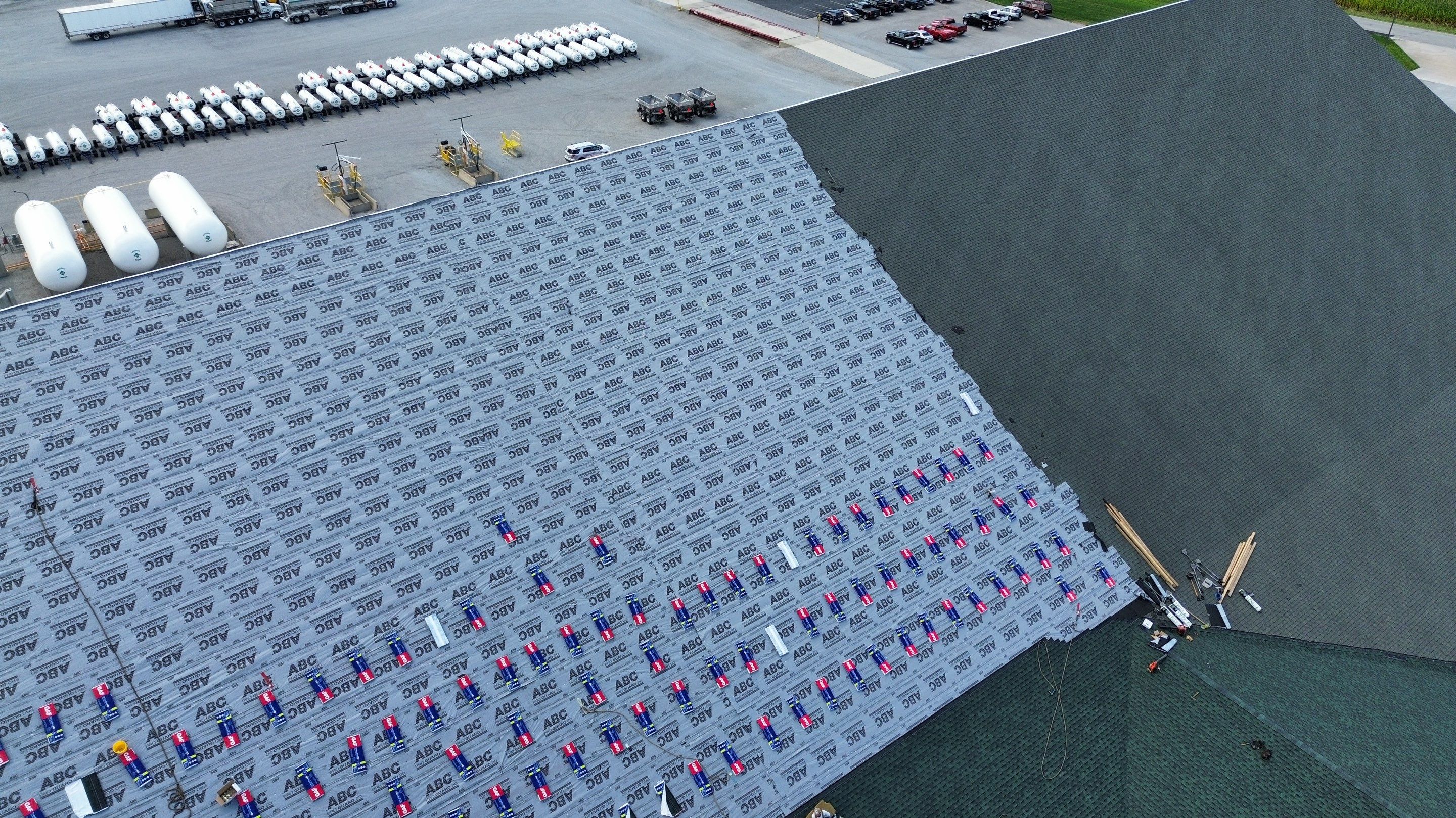 Commercial Roofing Installation using Timberline HDZ Shingles - Hunter Green by RoofX 