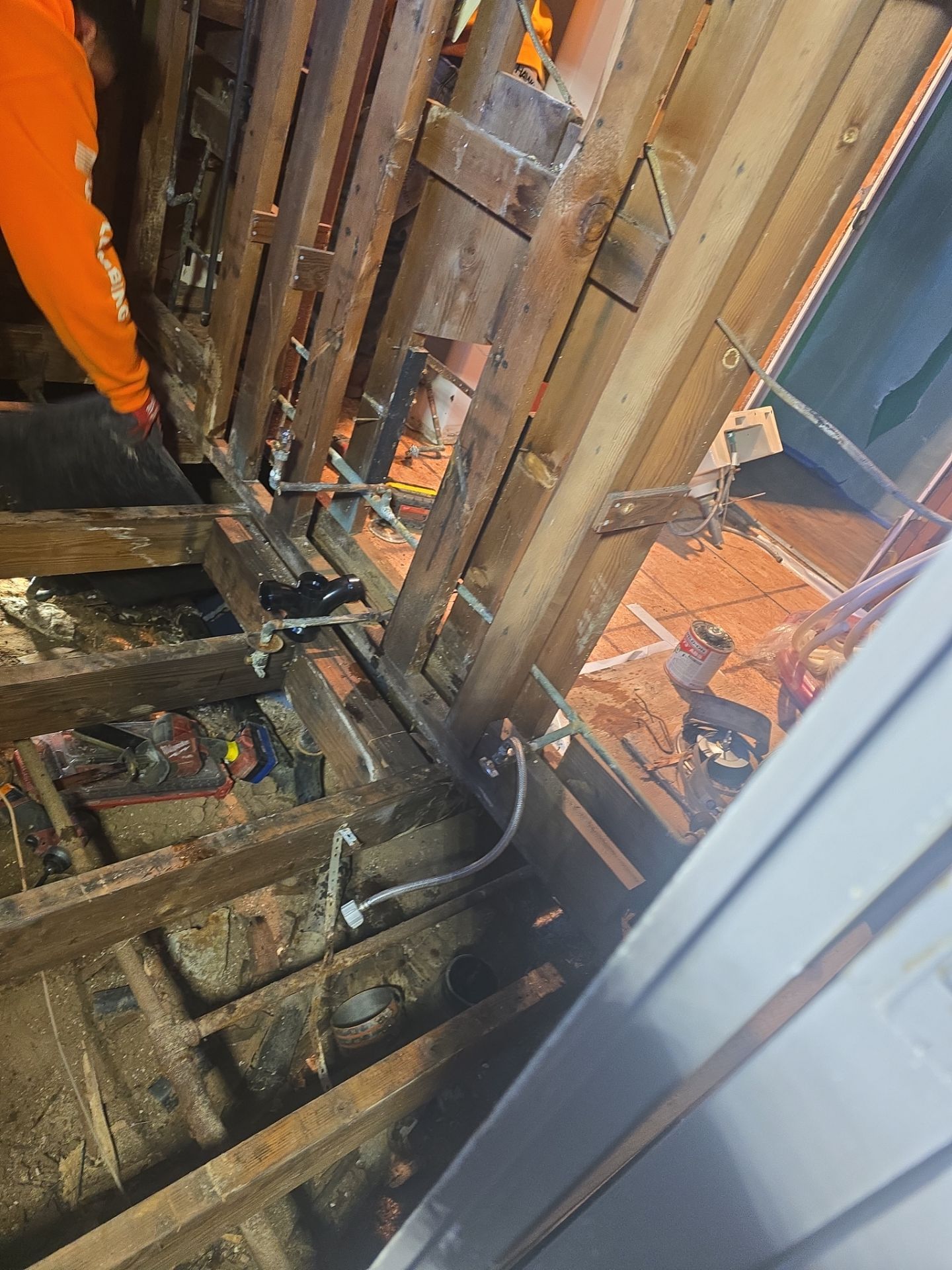 Installing New Piping and Checking Underneath Home by Us Plumbing