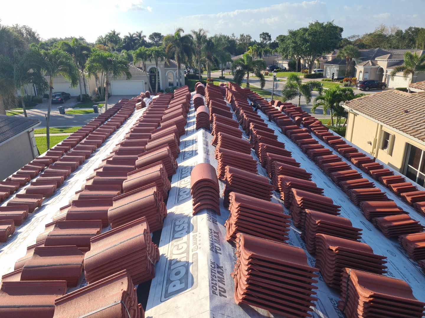 Residential Roofing Installation using Eagle Roofing Tile by BLUES BROTHERS ROOFING
