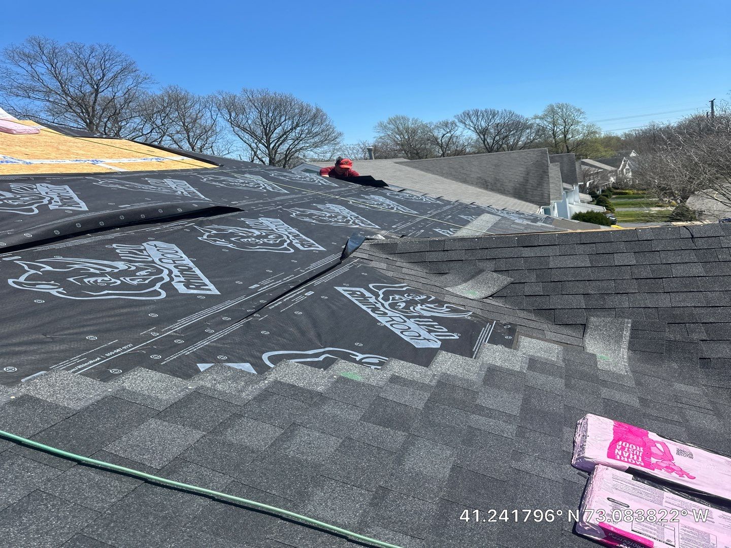 Residential Roofing Installation using Owens Corning TruDefinition Duration - Onyx Black by A Plus Exterior