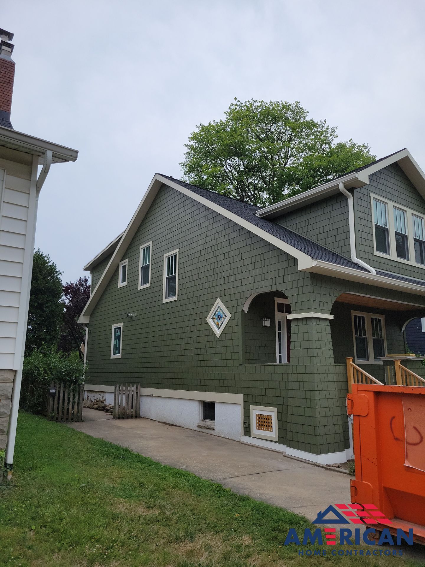 Dramatic exterior facelift in Baltimore by American Home Contractors