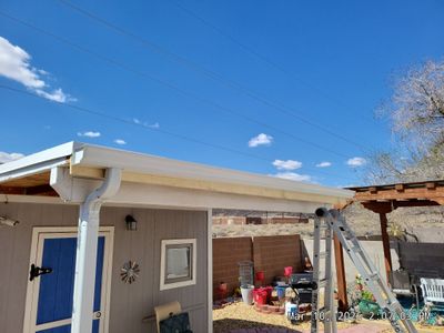 Santa Teresa St NW • Albuquerque, NM 87120 New shed roof, fascia and gutters