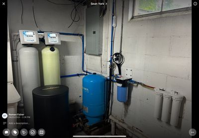 Softener with iron filter 
