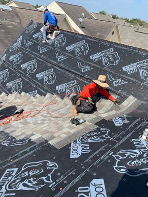 Residential Roofing Installation using Owen's Corning Duration (Lifetime) Shingles