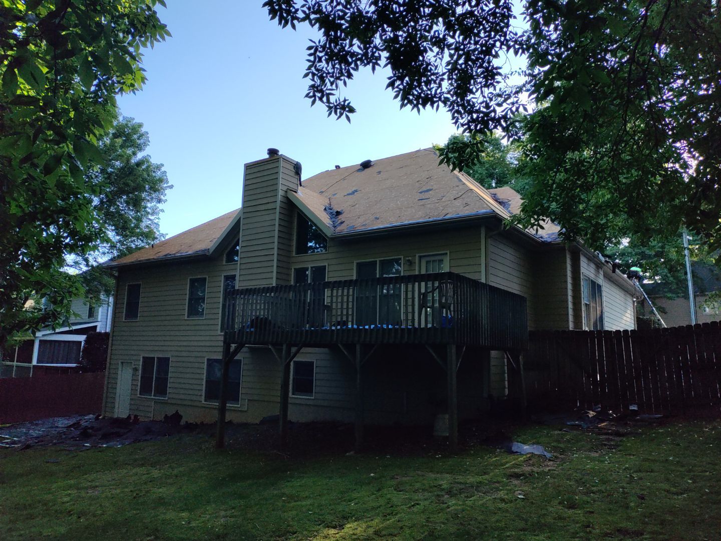 Residential Roof Replacement using Owens Corning Estate Gray by Inspector Roofing and Restoration