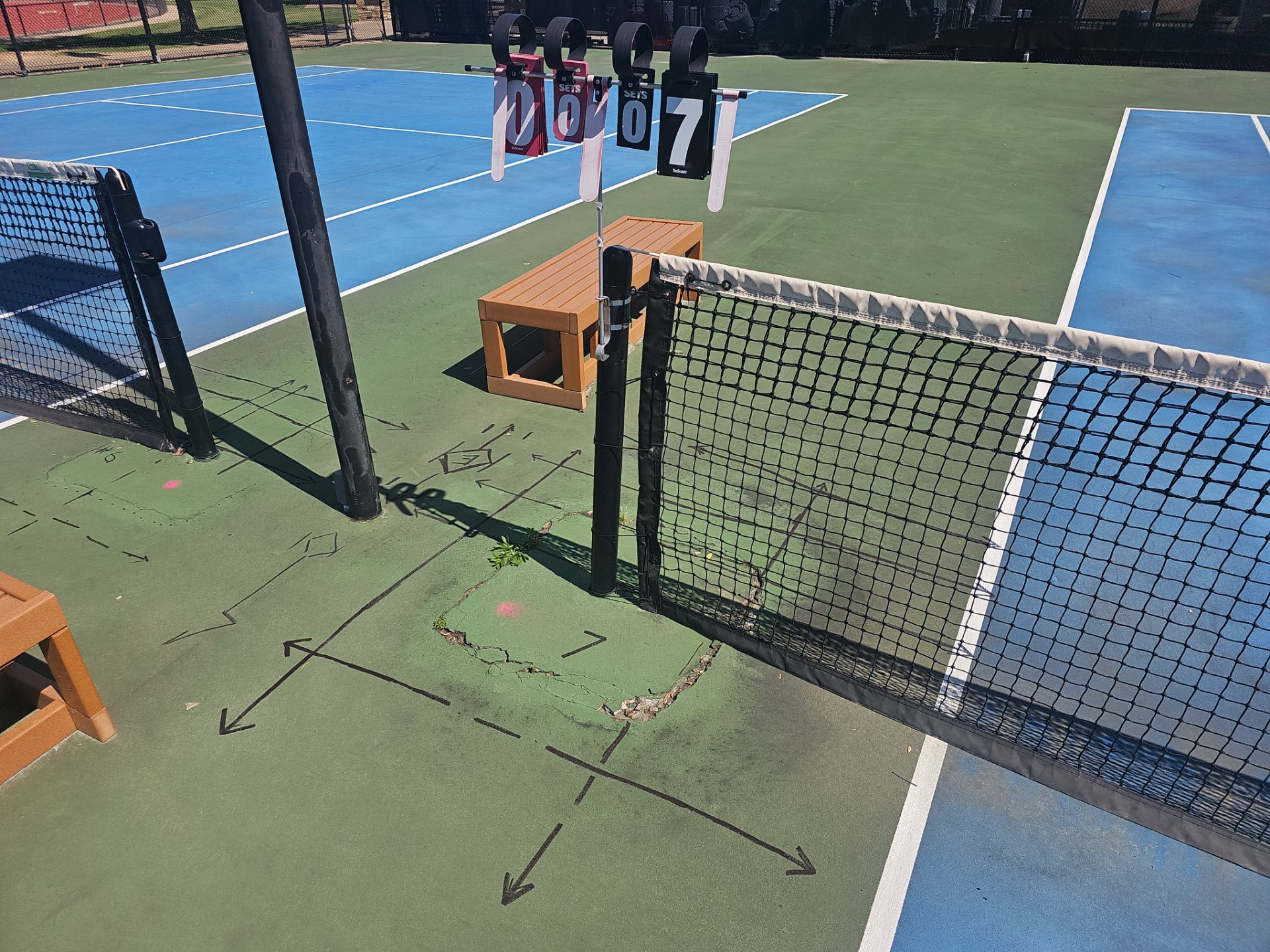 Concrete Assessment Project for Tennis Courts by Alsip Locating Service, LLC