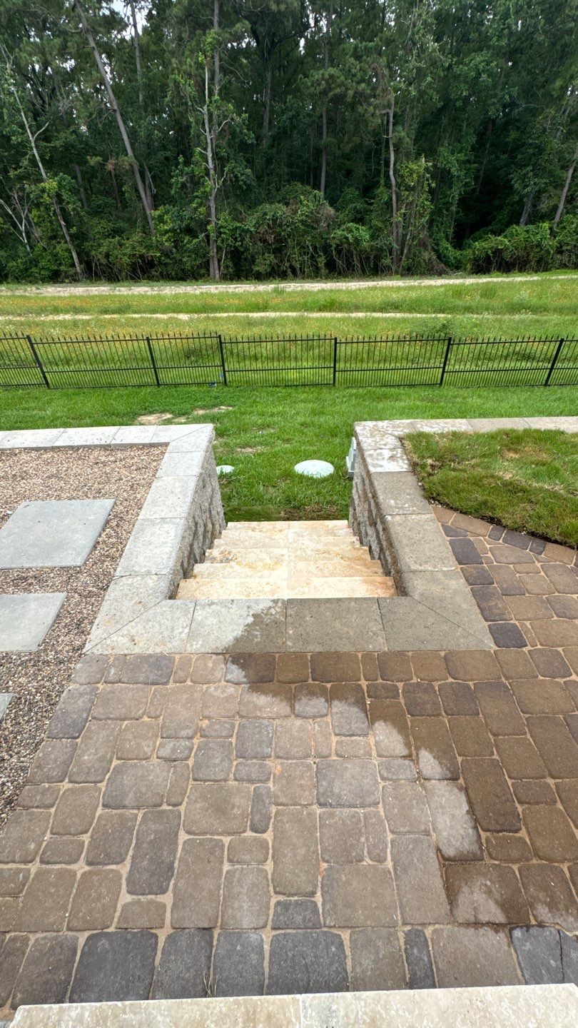 🏡 Duane’s Complete Retainer Wall & Hardscape Walkway by Texas Urban Elements