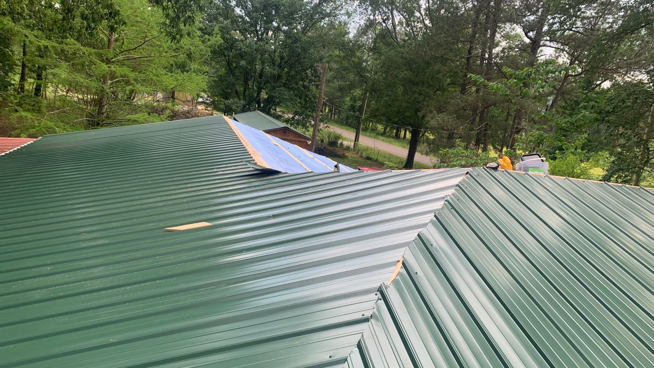 Residential Shingle Reroof using 29 gauge metal by Hostetler Roofing