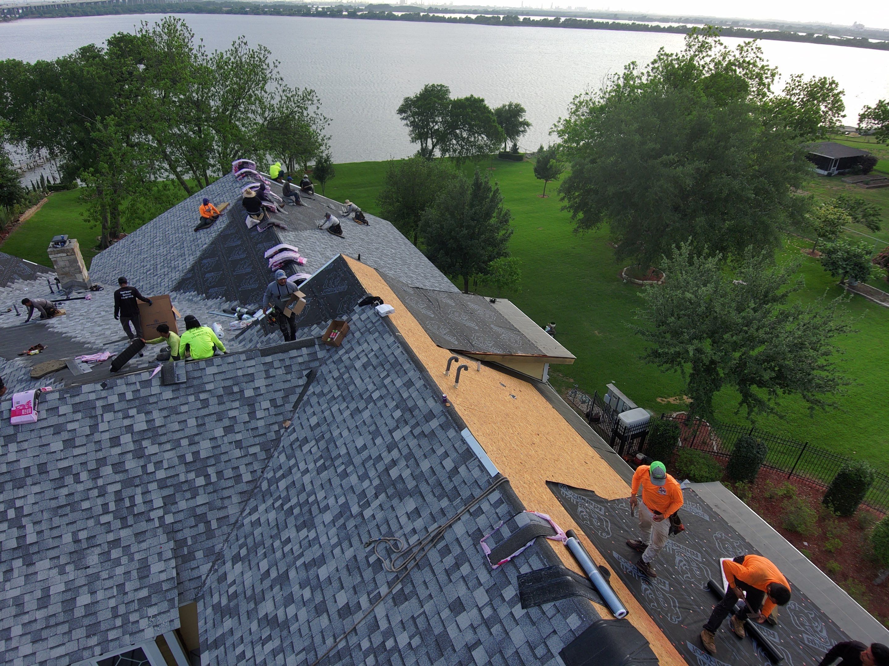 Residential Roofing Installation using Owen's Corning Duration (Lifetime) Shingles by Roof Repair Company