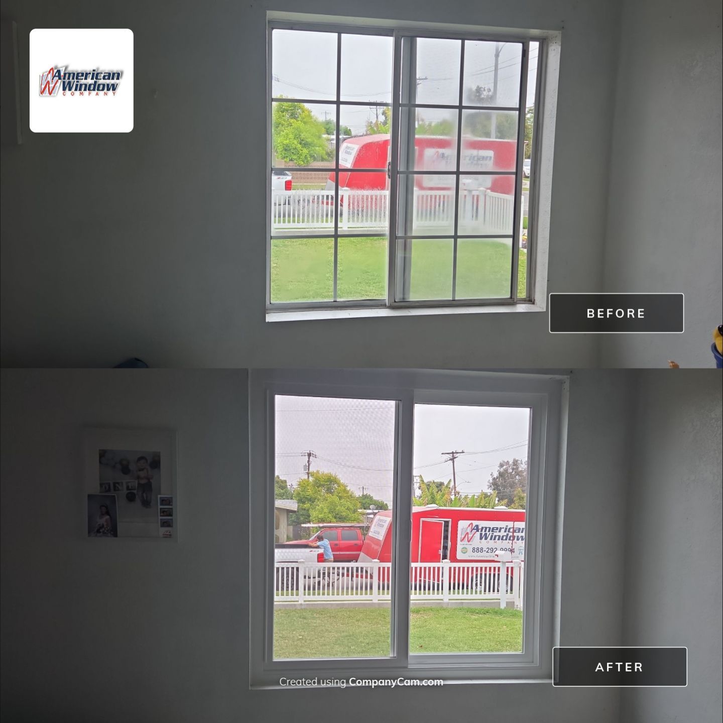 Milgard Tuscany window installation in Whittier, CA by American Window Company