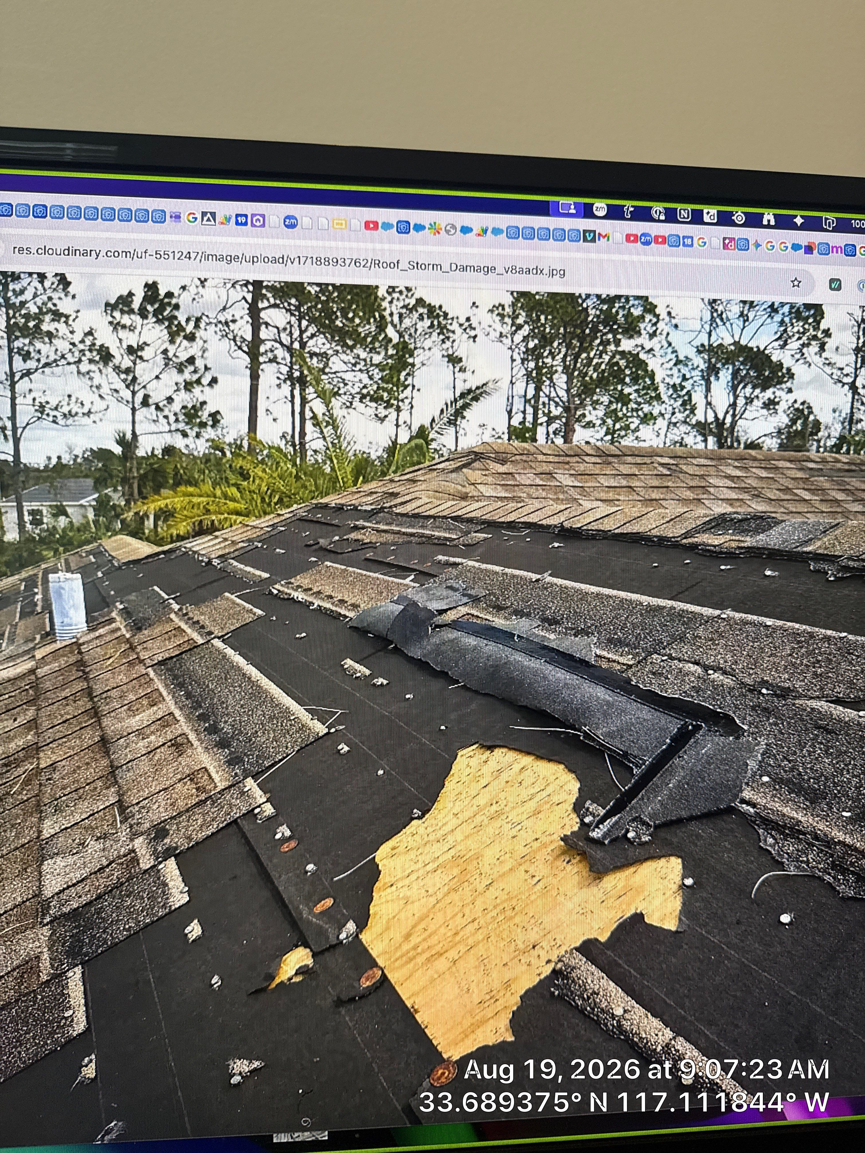 Residential Roof Damage Assessment and Repair in Lincoln by CompanyCam Sales Demo