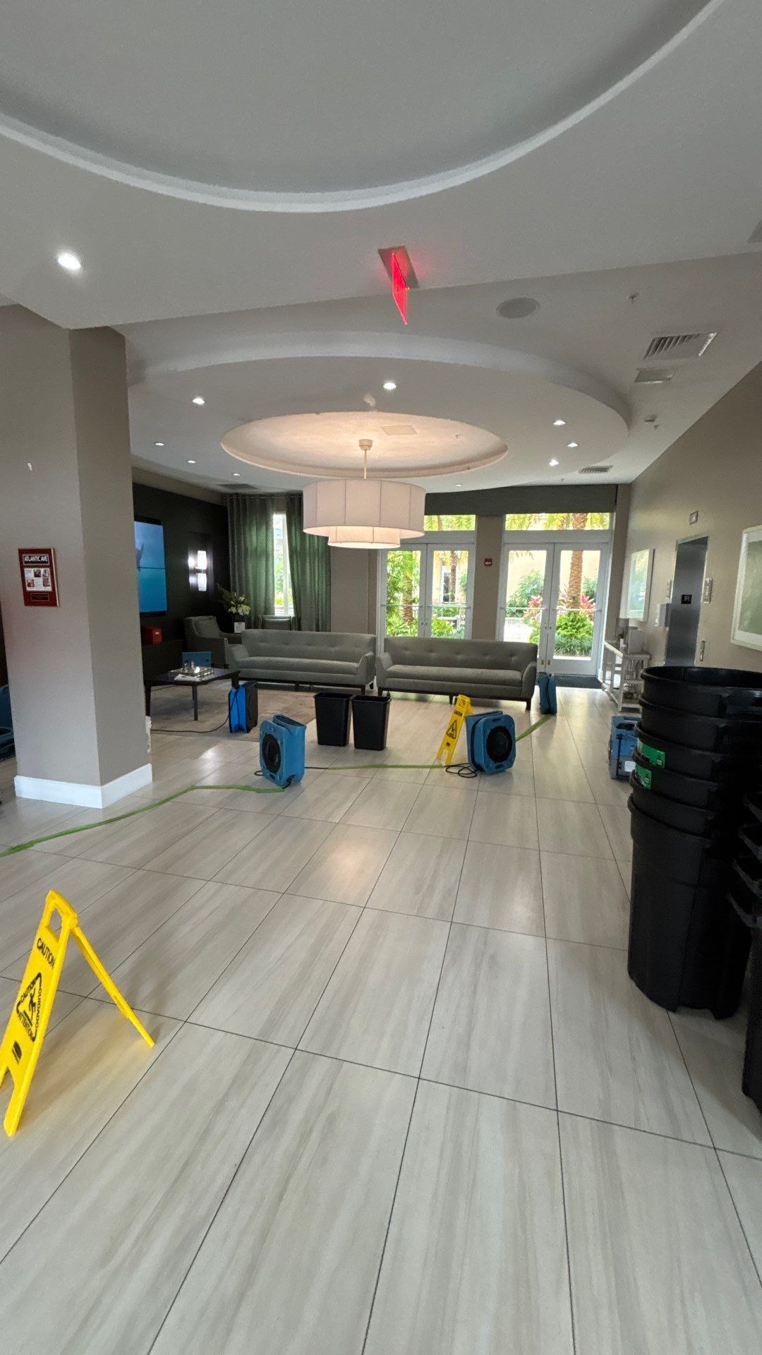 Commercial Water Damage Mitigation and Floor Drying in Boynton Beach by SuperClean