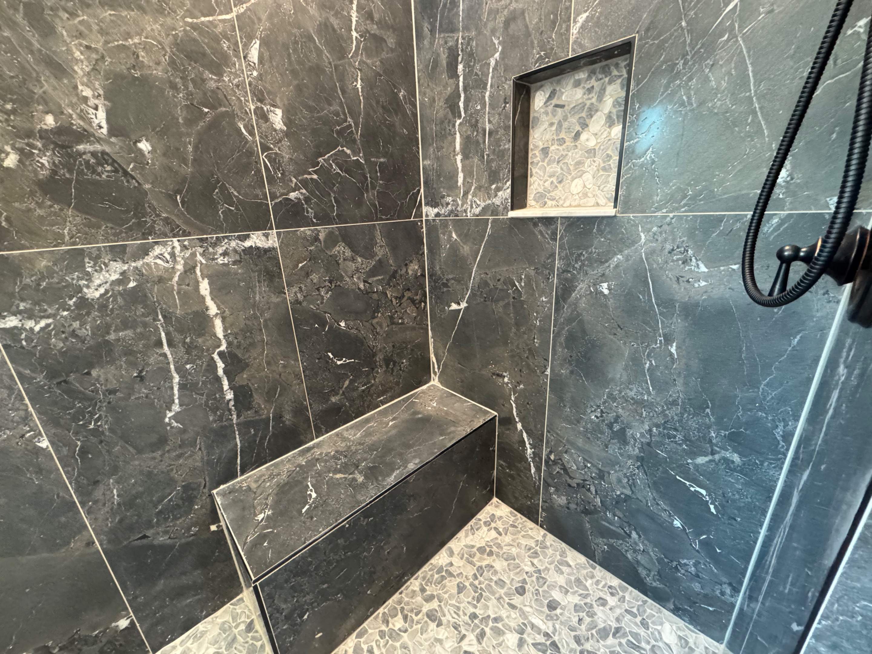 Master bathroom renovation by Prudencio