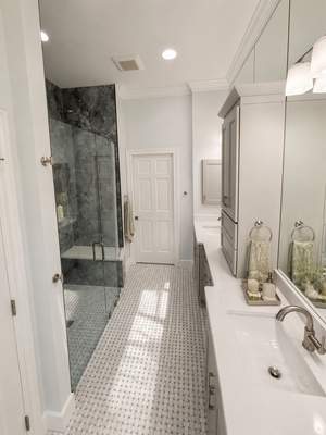 Walker Ranch Bathroom Remodel with Expanded Walk-In Shower and Custom Storage