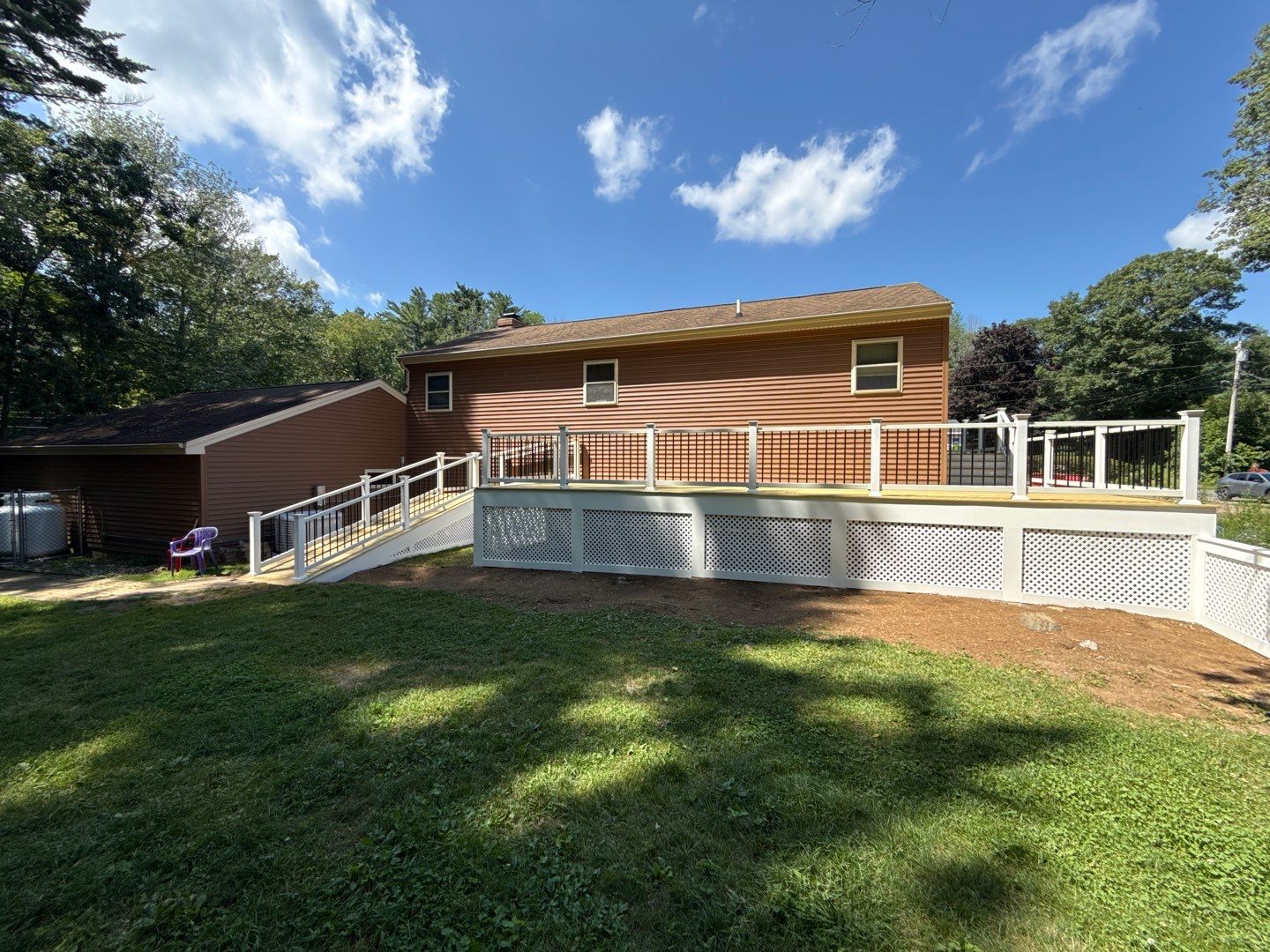 Custom Pressure-Treated Deck and Accessible Ramp Installation in York by Sensible Home Solutions