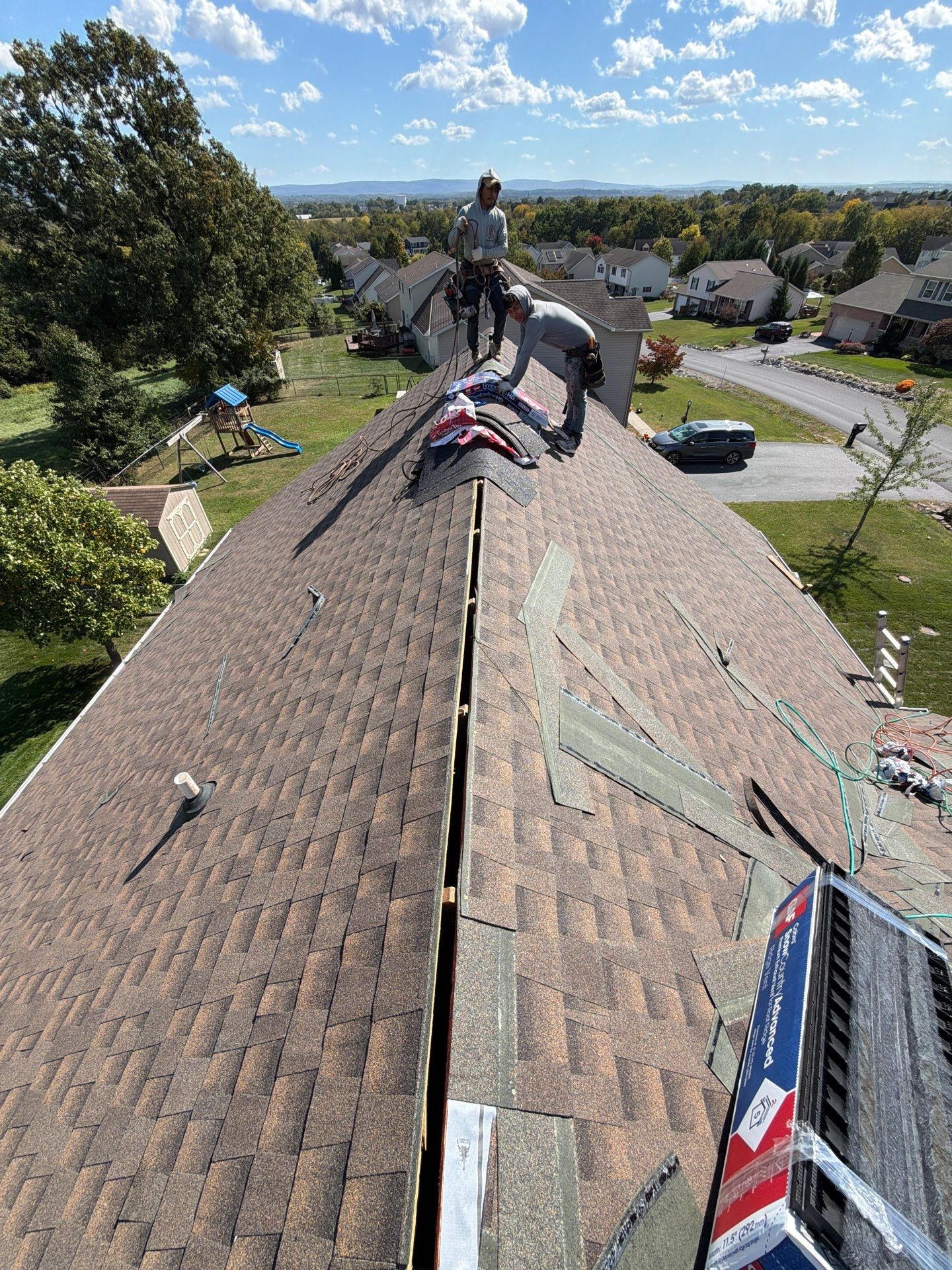 Residential Roof Installation Featuring GAF Timberline HD Shingles in Chambersburg by Teflon Roofing