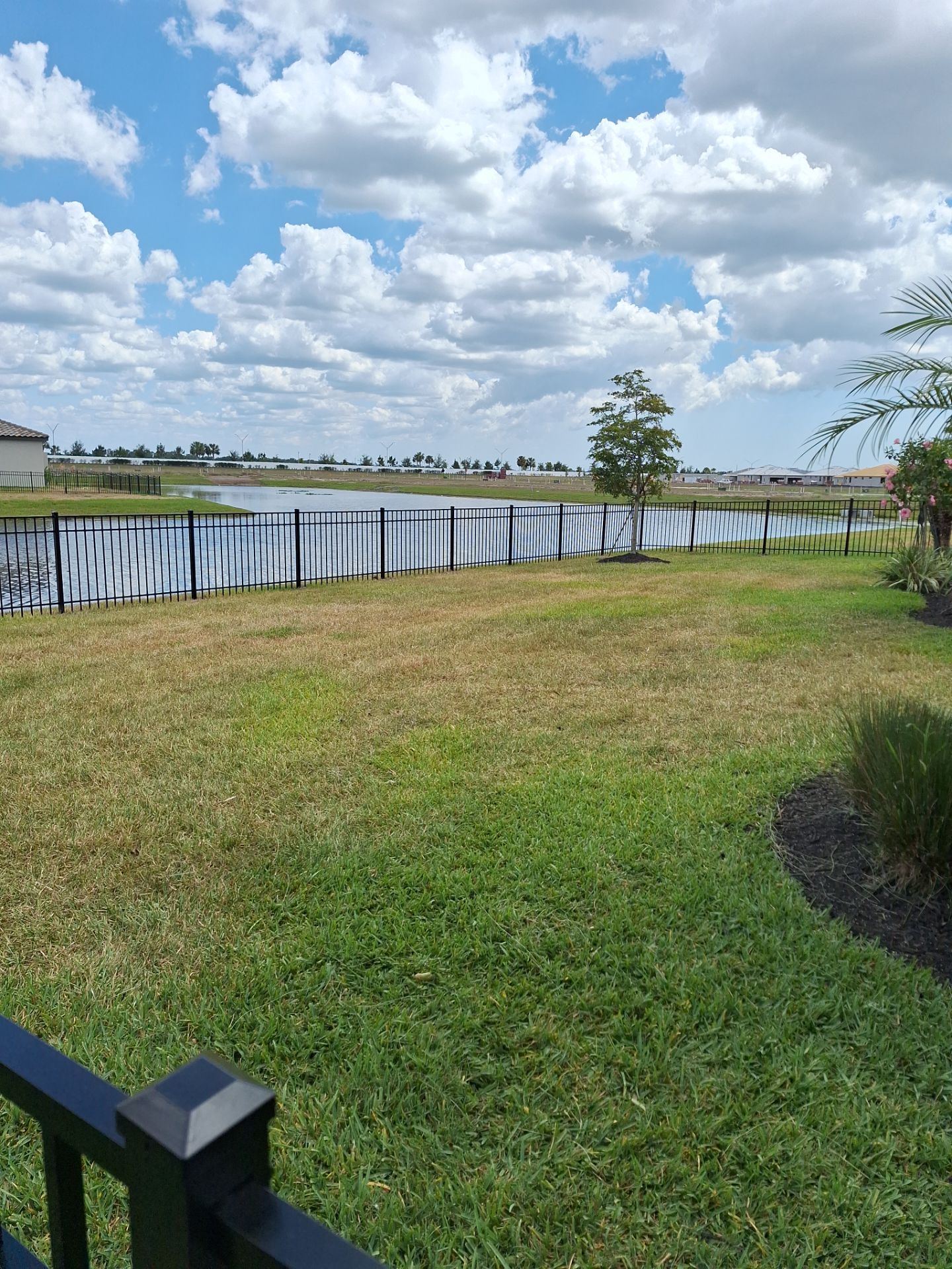 Aluminum Fence Installation using Black 3 Rail Aluminum Fence by Asap fence and gates, LLC