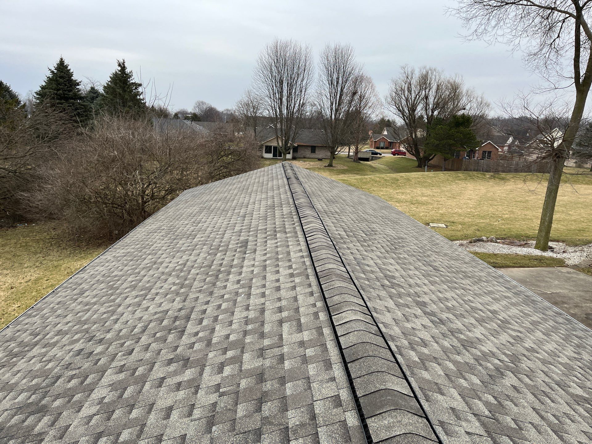 Residential Roofing Installation using GAF Timberline HDZ Weathered Wood by Nitro Roofing and Construction