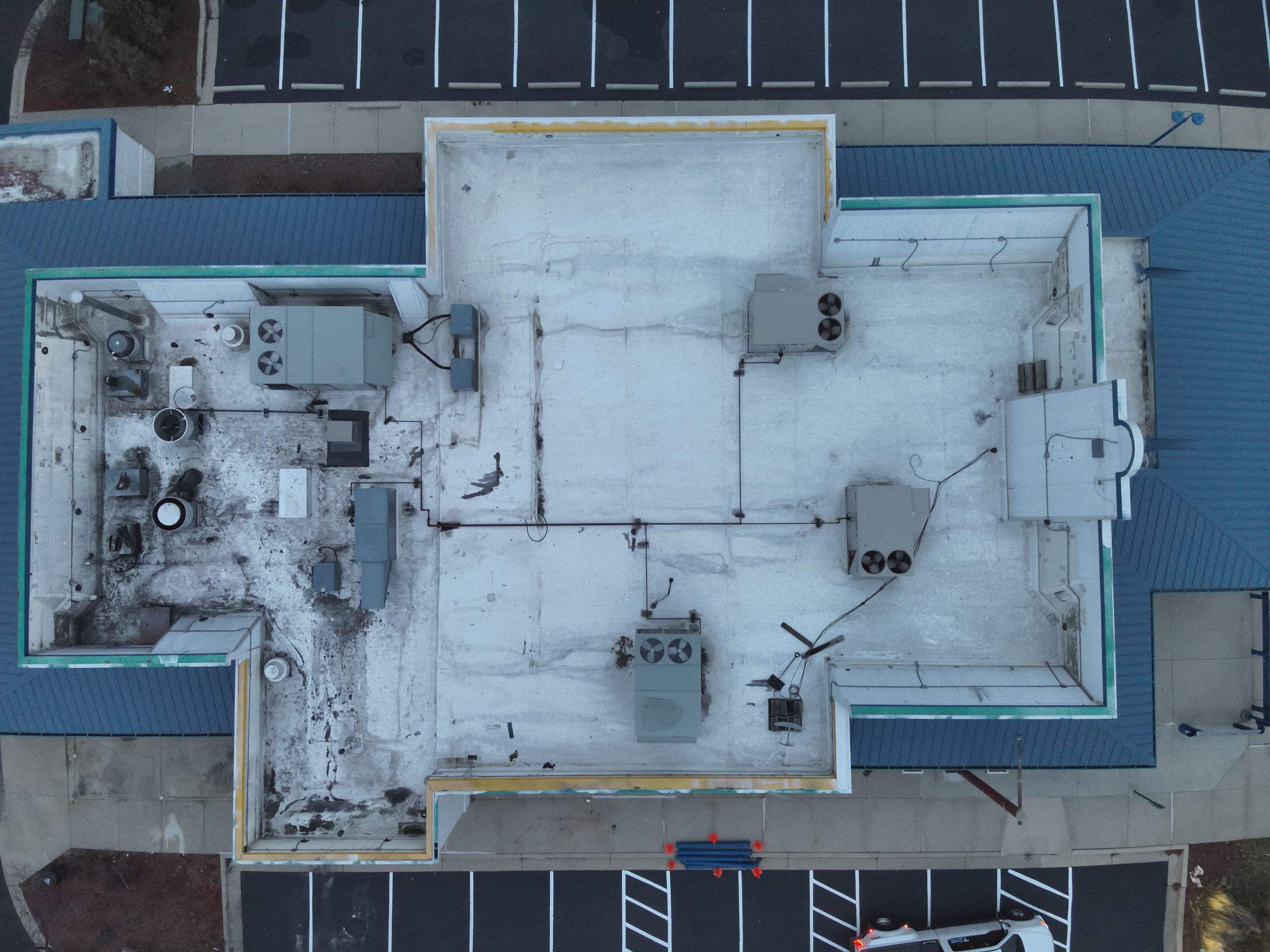 Commercial Roofing Inspection using Thermal Imaging Drone  by Stendahl Services