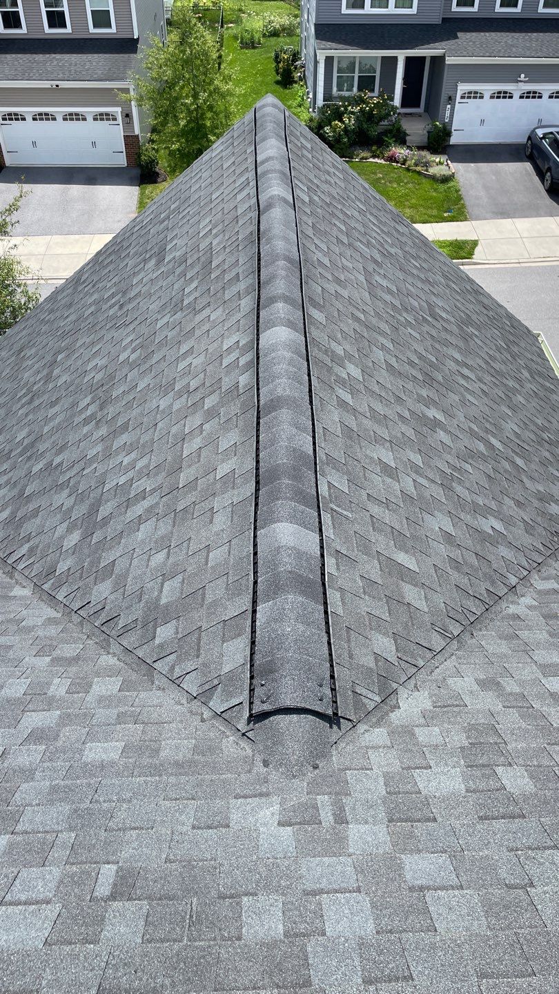 Residential Ridge Vent Installation in Middletown by Frederick Roof Repair