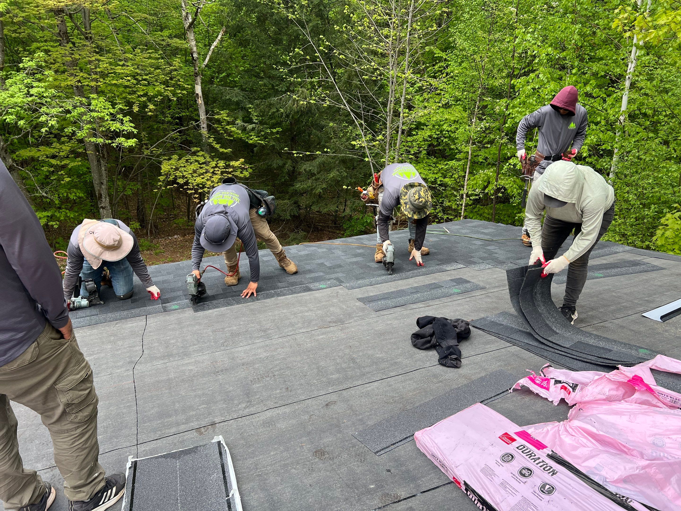 Warm Roof Install On a Deck Home by Tall pine roofing