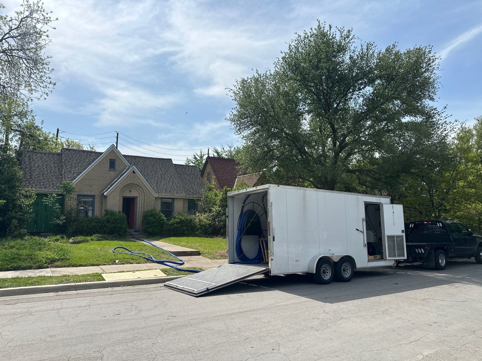 Full encapsulation with open cell spray foam on this custom home in Dallas by Apex Insulation Solutions