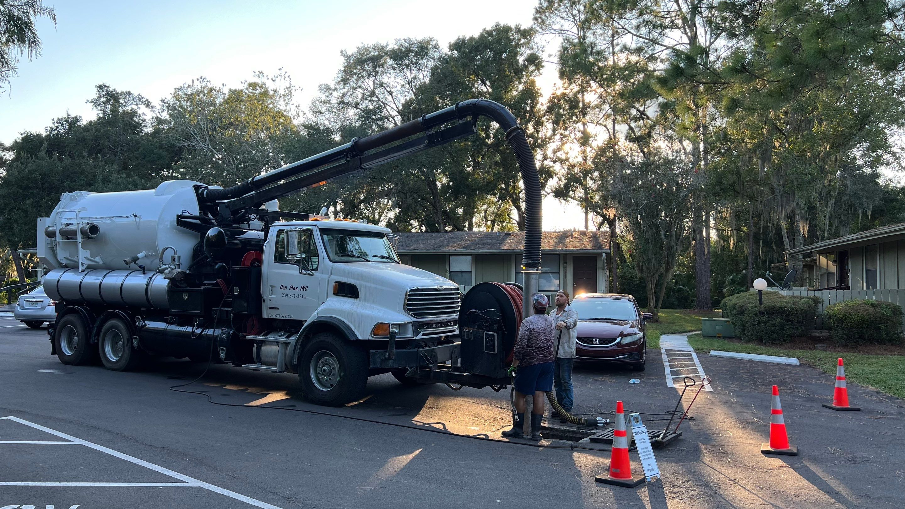 Apartment Complex Storm Water System Cleaning and Maintenance by APS Power & Water