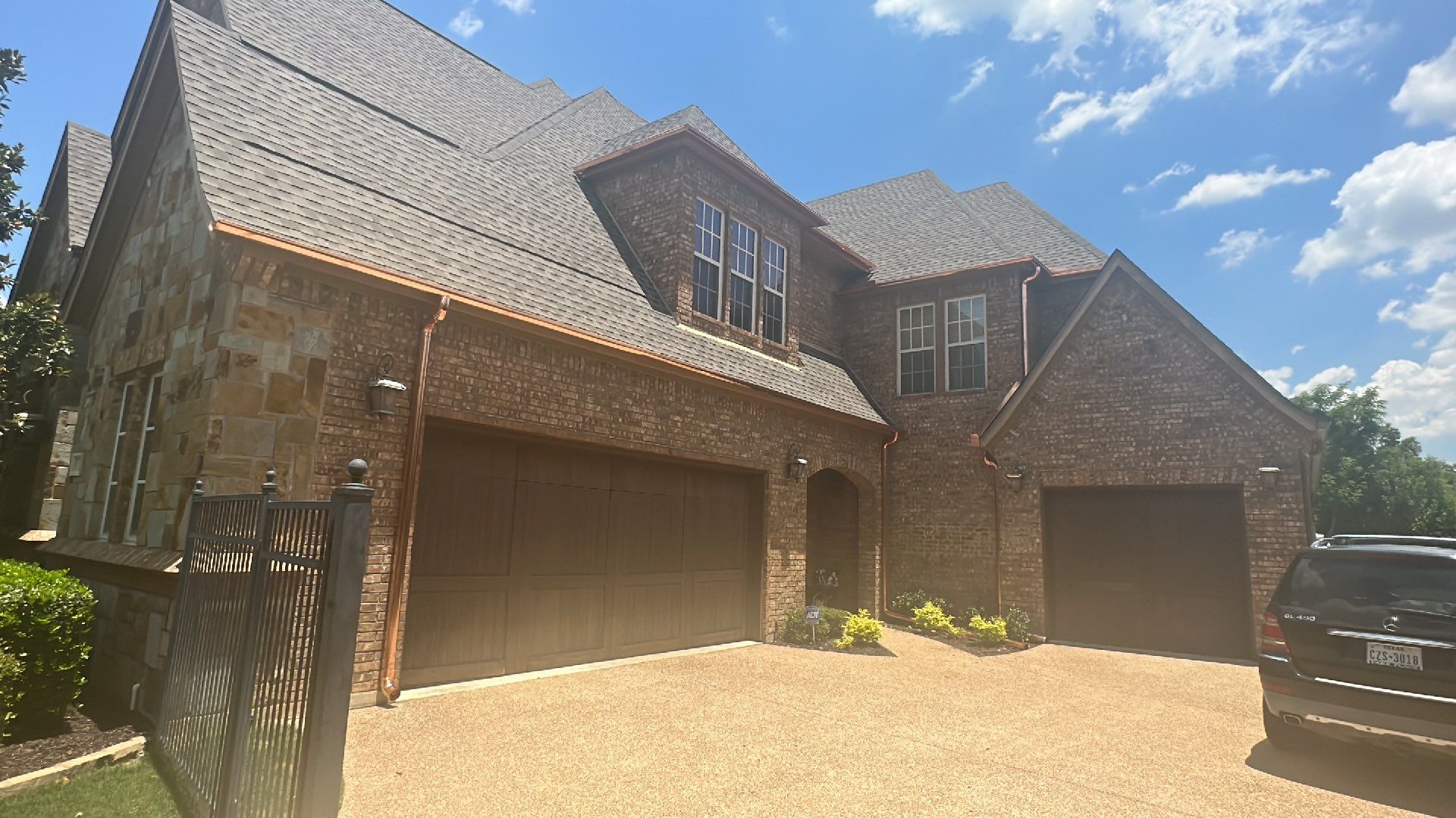 Beautiful Estate Remodel - Roof, Copper Gutters, Exterior Stain, Siding Replacement by First United Roofing & Construction