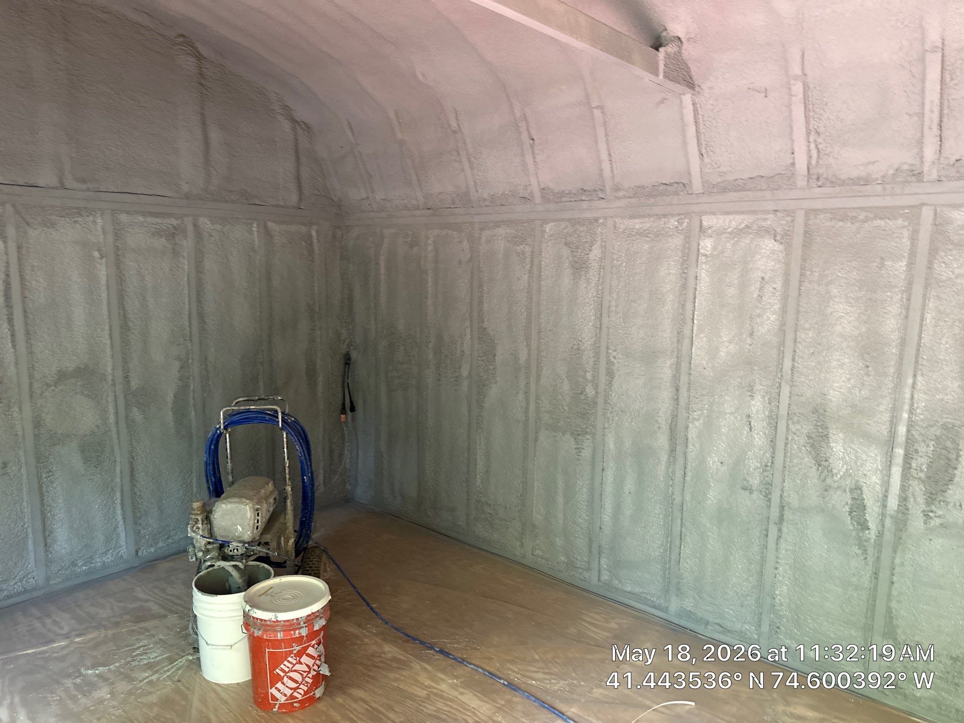 Shed Insulation using Closed Cell Spray Foam by NYS Foam & Energy