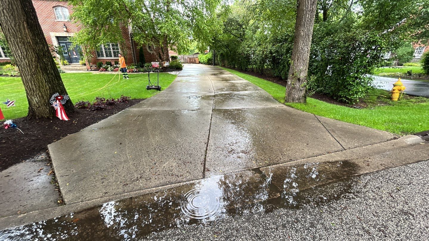 Exterior Stone and Concrete Surface Cleaning by Northern Power Washing LLC.