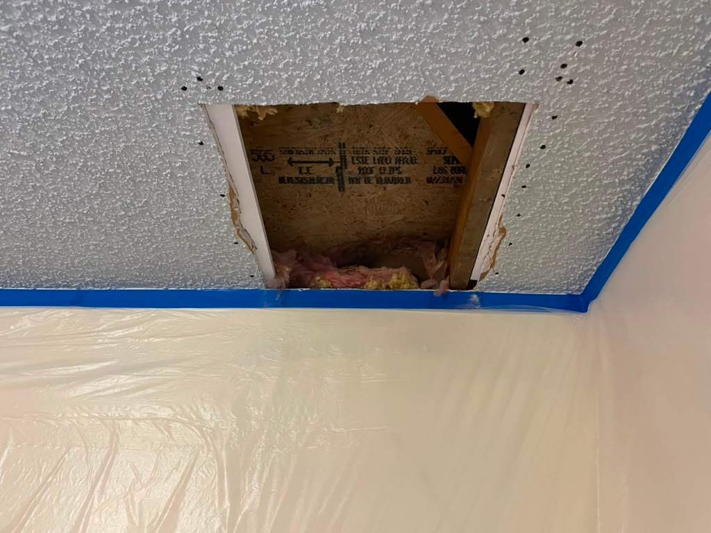 Roof replacement and interior repair by wind damage by Just Brilliant Restoration JBR