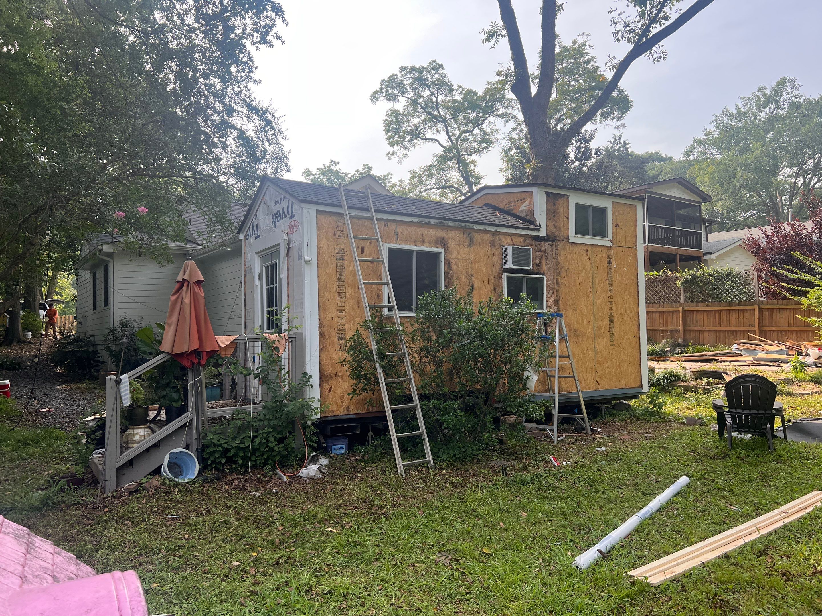 tiny home remodel- siding,paint,roofing by Nailed It Roofing & Remodeling LLC