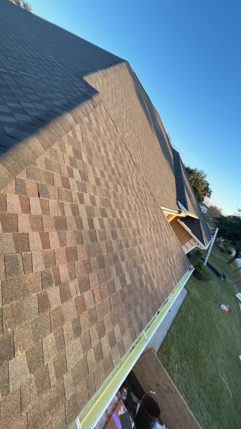 Residential Roofing Installation using GAF Timberline HDZ American Harvest by 1st Class Roofing, Inc.