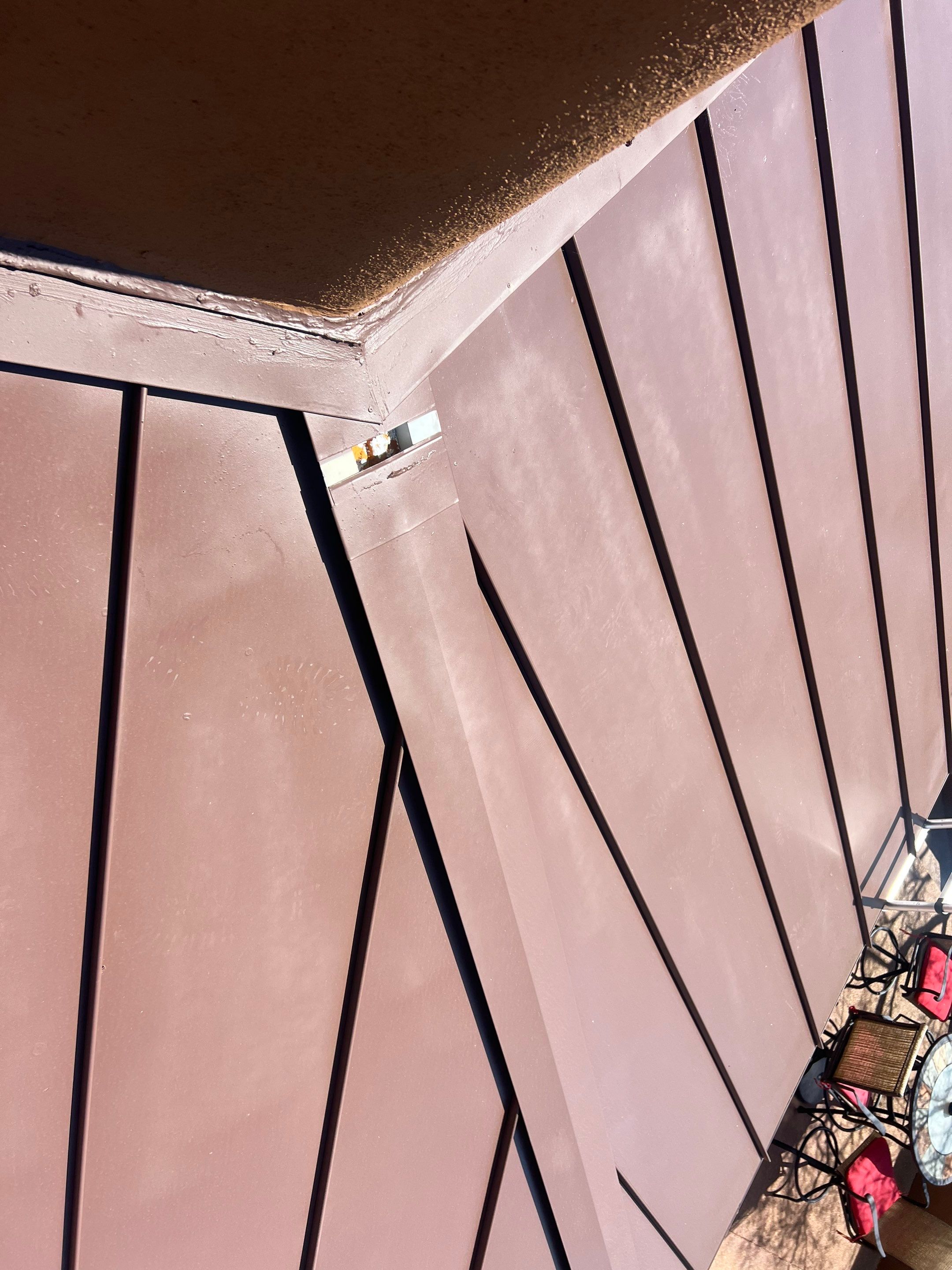 Light Stone Exposed Fastener by Reimagine Roofing