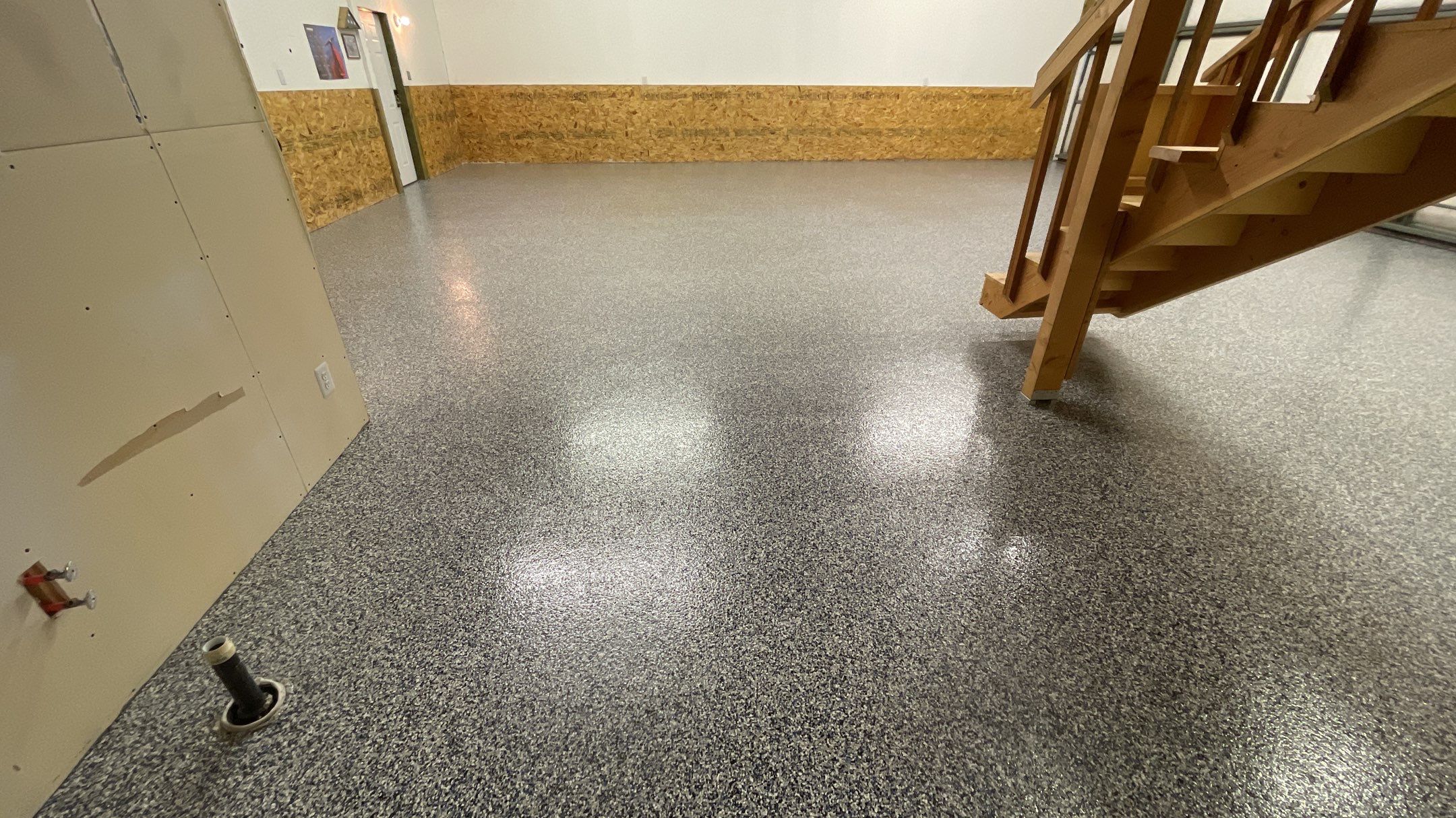 Airplane Hanger using Domino with Blue by Croc Coatings, LLC