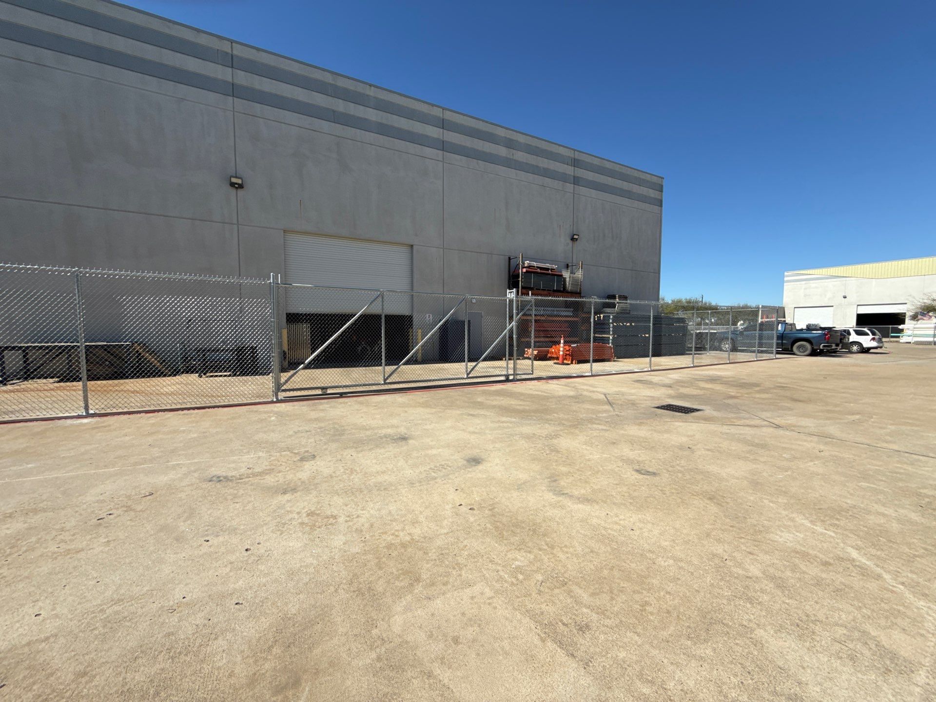 Commercial Chain Link DWG & Fence Installation by Tim's Fences